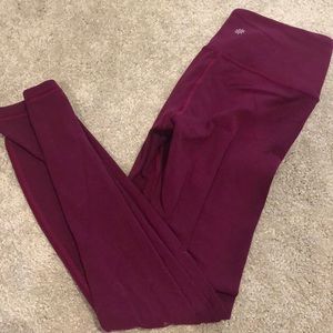 Athleta pink purple elation 7/8 tight